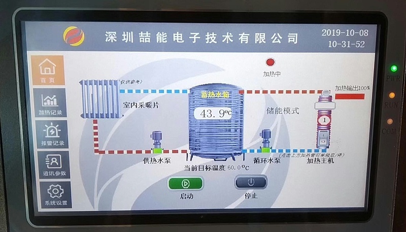 電磁采暖爐控制界面 電磁采暖爐控制界面